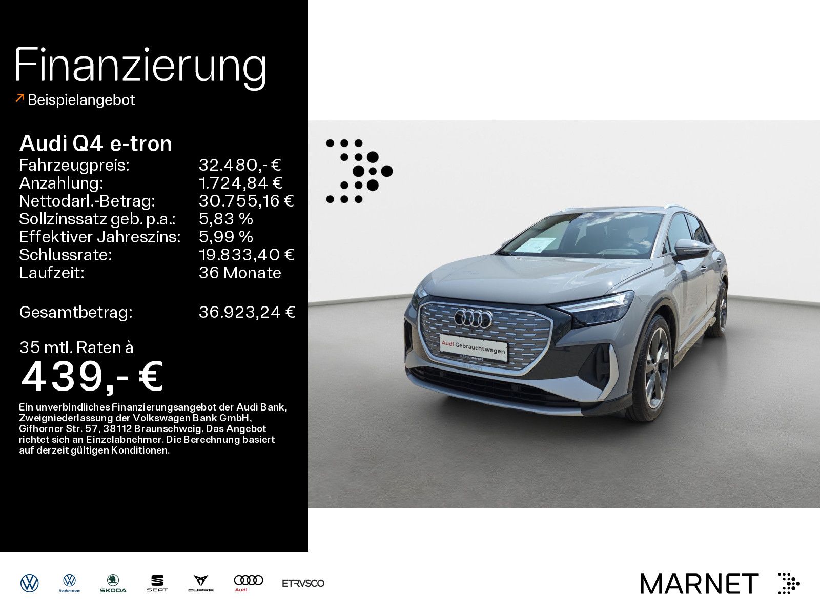 Audi Q4 e-tron 50 qu S line*Navi*LED*Alu*PDC*Virtual*
