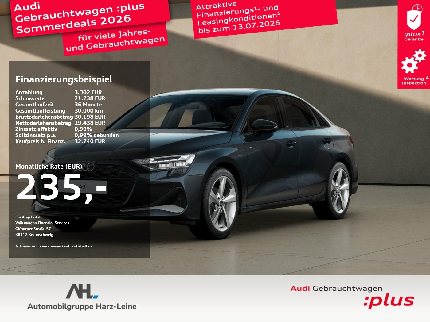 Audi A3 Limousine 35 TFSI advanced S-tronic AHK Navi