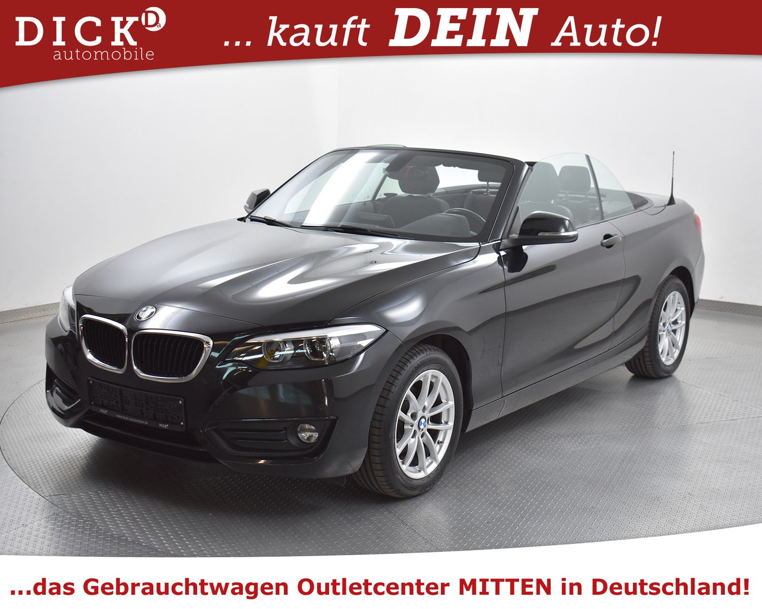 Fahrzeugabbildung BMW 218d Cabrio Advan NAVI+LED+SHZ+TEM+H&K+PDC+AHK+M