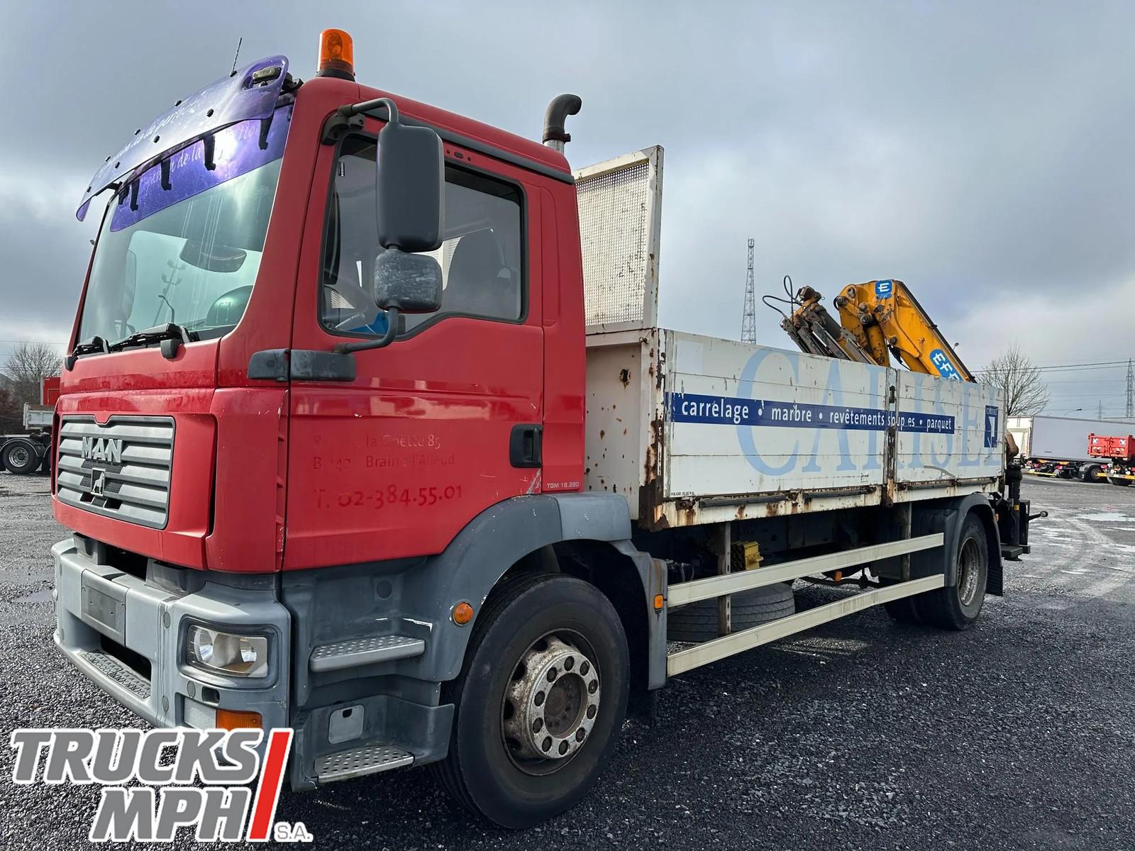 MAN TGM 18.280 *202000km*KRAN EFFER 120 3 S* TOP ZUS