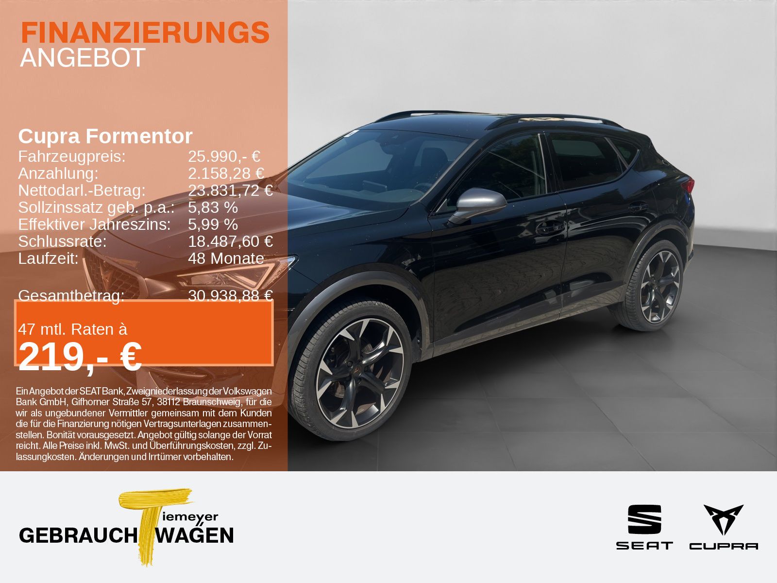 Cupra Formentor 2.0 TDI DSG NAVI ACC PARKLENK SITZHZG