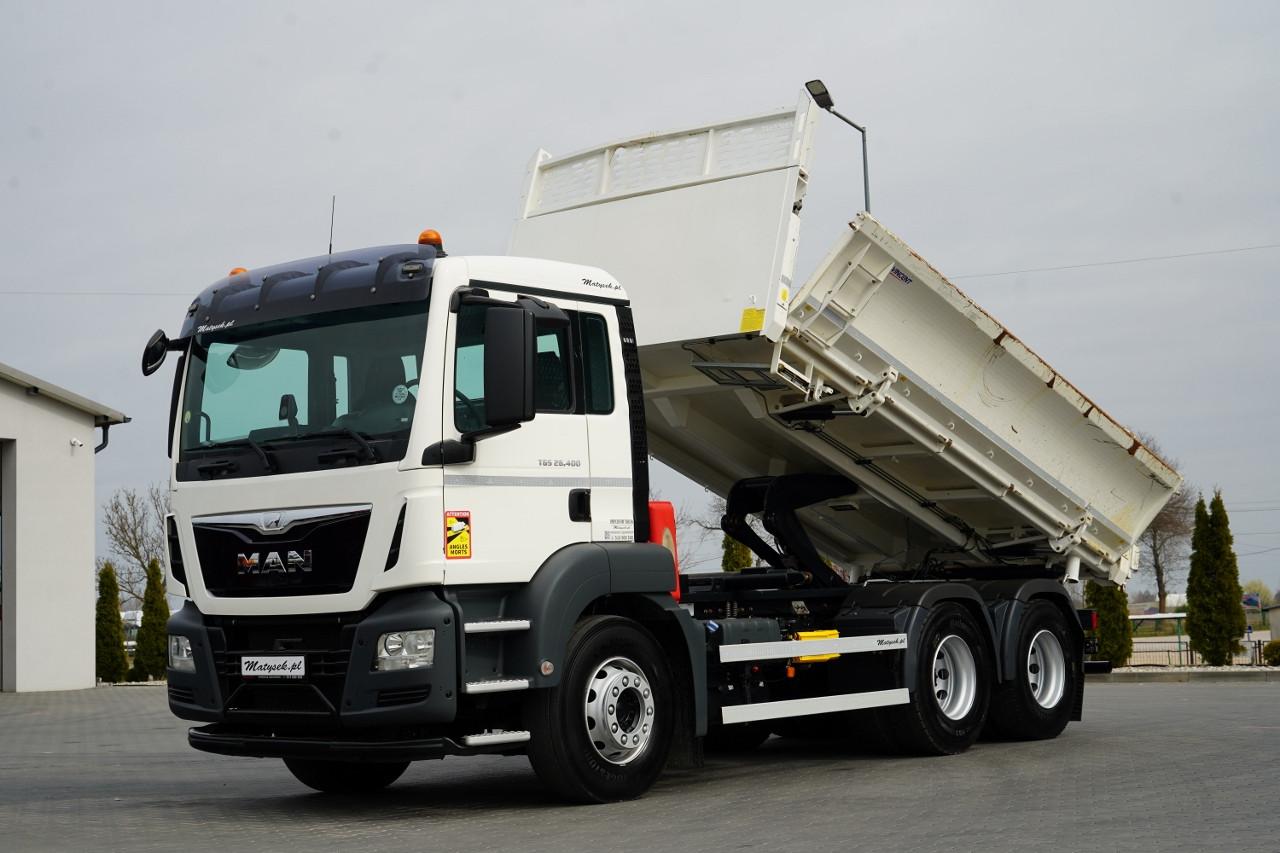 MAN TGS 26.400 / 6X4 / 2 STRONNA WYWROTKA / HYDROBUR