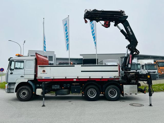 MAN 33.464 Kipper 6x4 / Kran Hiab 400 E7/ Funk/Winde