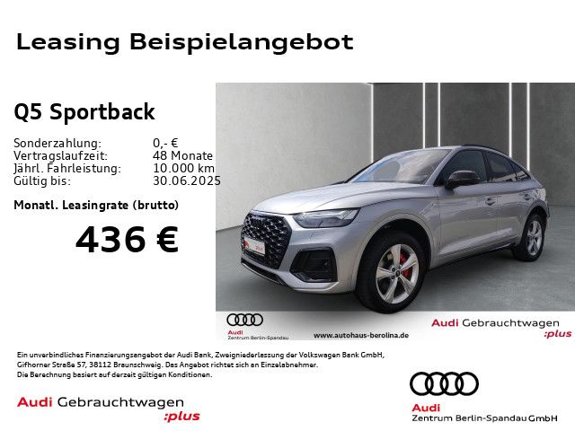AUDI Q5 Sportback 40 TFSI qu. S line S tronic *PANO*