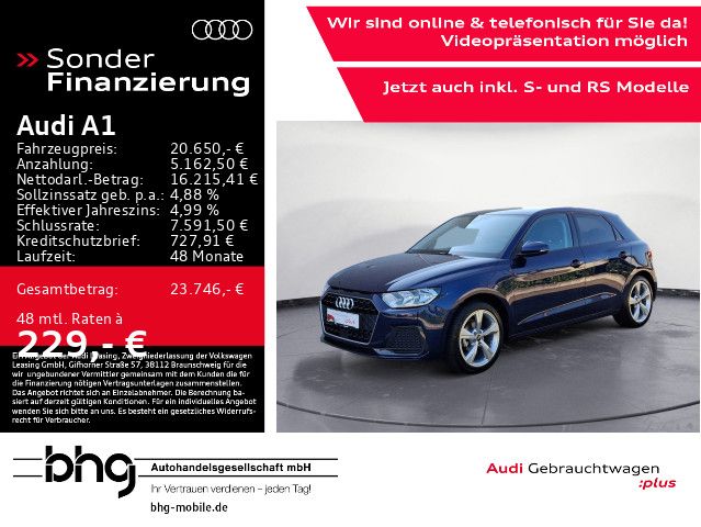 AUDI A1 25 TFSI Sportback advanced *PDC*2-ZONEN*17`*S