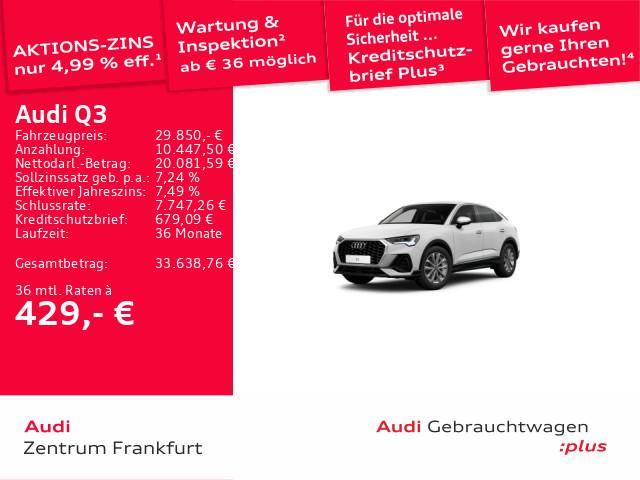 Audi Q3 35 TFSI Sportback S tronic VC LED DAB Navi Te