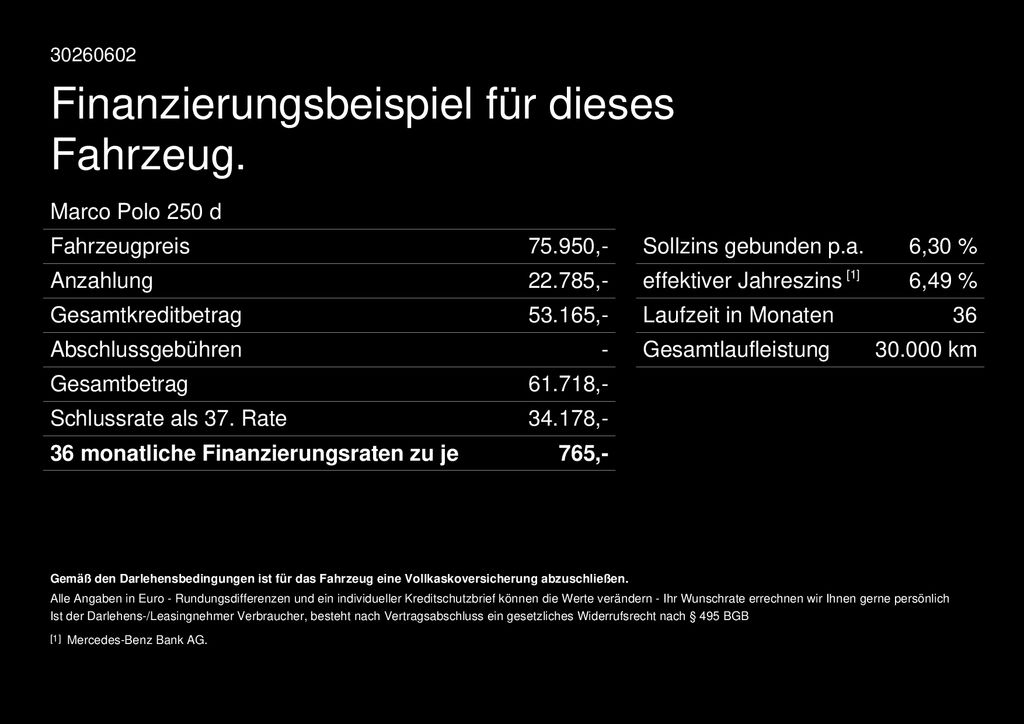 Fahrzeugabbildung Mercedes-Benz V 250 d Marco Polo Küche Multibeam eTüre 6Sitzer