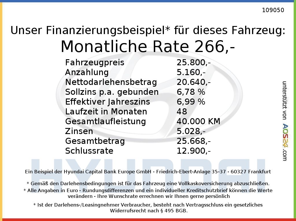 Fahrzeugabbildung Hyundai INSTER EV TREND ACC AUT Fernlichtass. Kam. LM