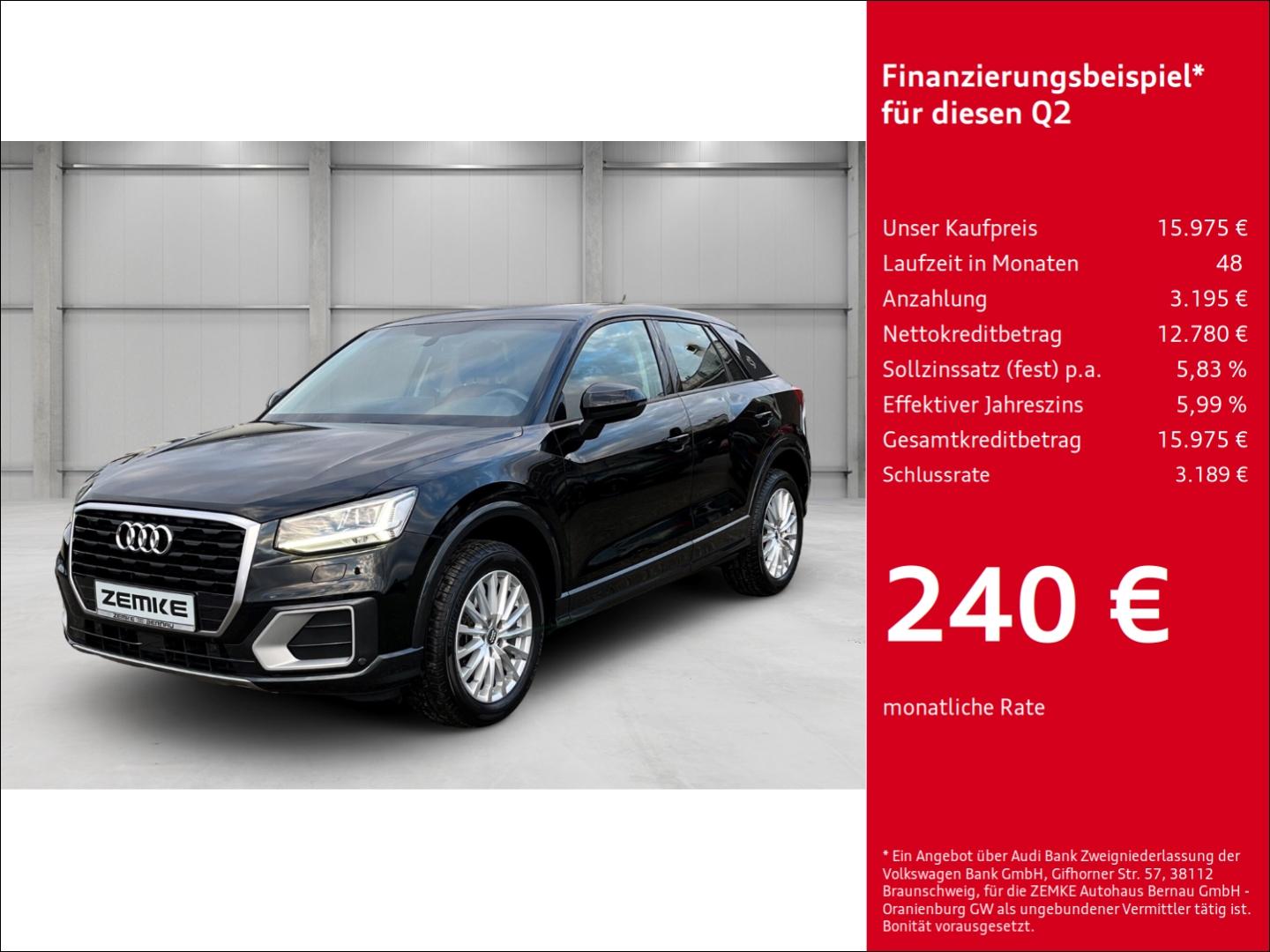 Audi Q2 1.4 TFSI design Navi Digitales Cockpit Sounds