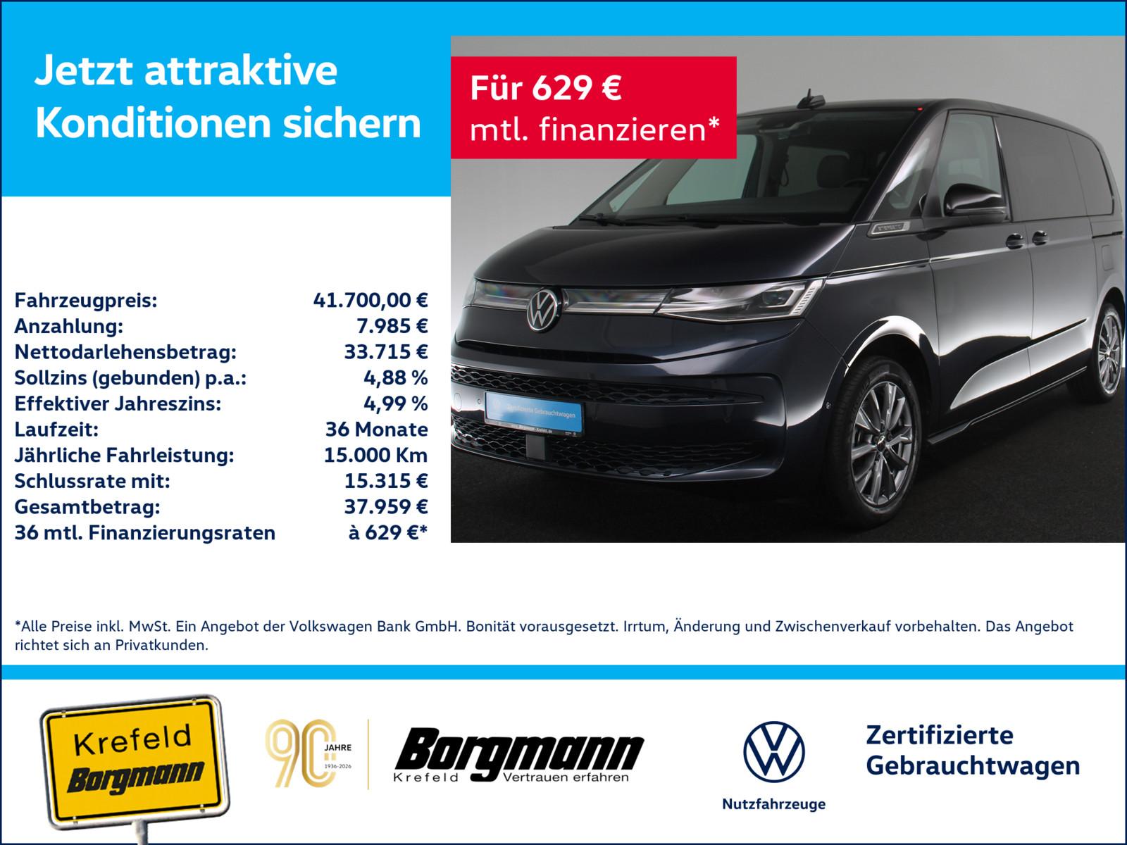 Volkswagen T7 Multivan 1.4 TSI eHybrid Energetic AHK PANO