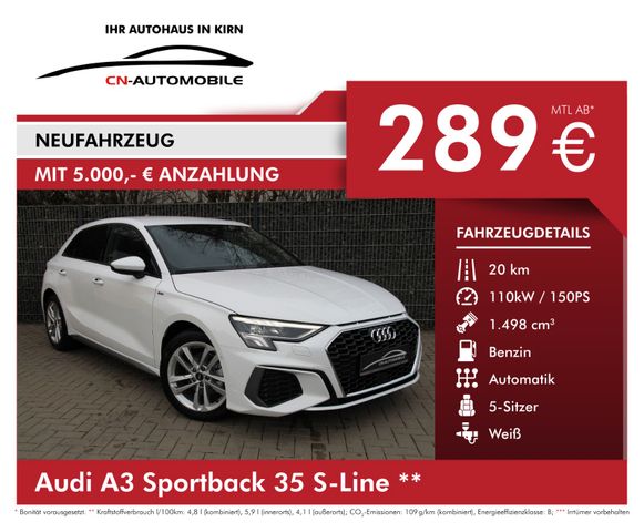 Audi A3 Sportback 35 S-Line #RATE ab 289,-€/Mtl.