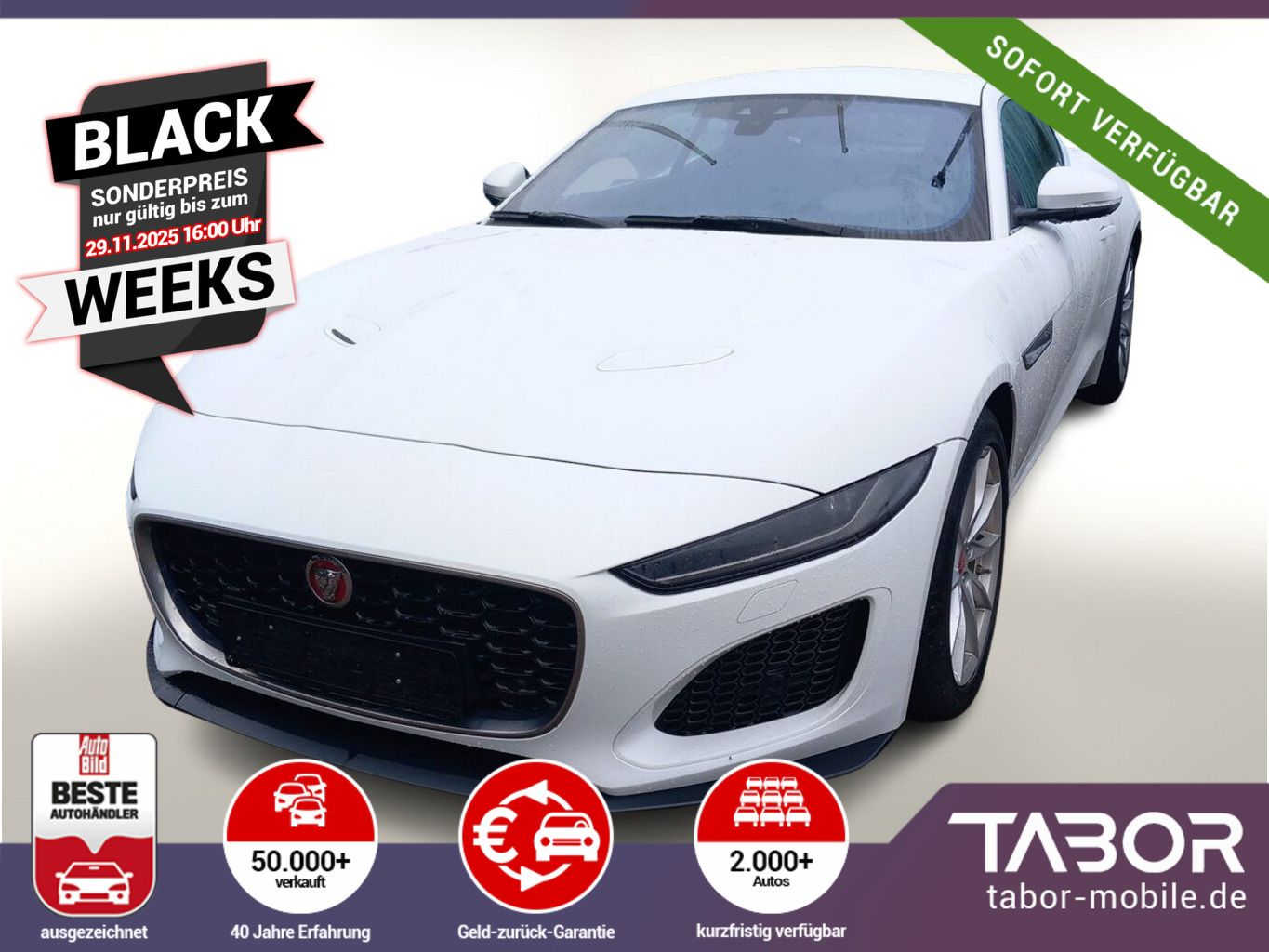 Jaguar F-TYPE 2.0 P300 SHZ LED Nav Leder 18Z Kam