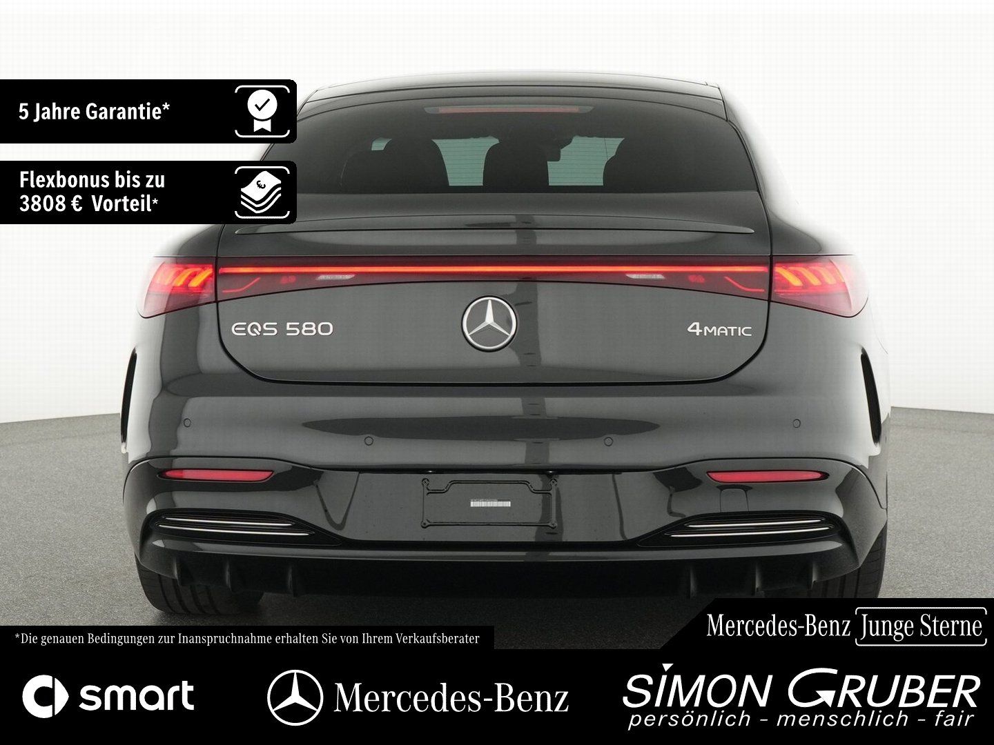 Fahrzeugabbildung Mercedes-Benz EQS 580 4M AMG Exklusive 4*Massage HUD Burm Digi