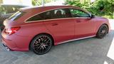 Mercedes-Benz rot matt foliert - 8-fach bereift - PANO - Mercedes CLA 45 AMG Shooting Brake mit Schiebedach