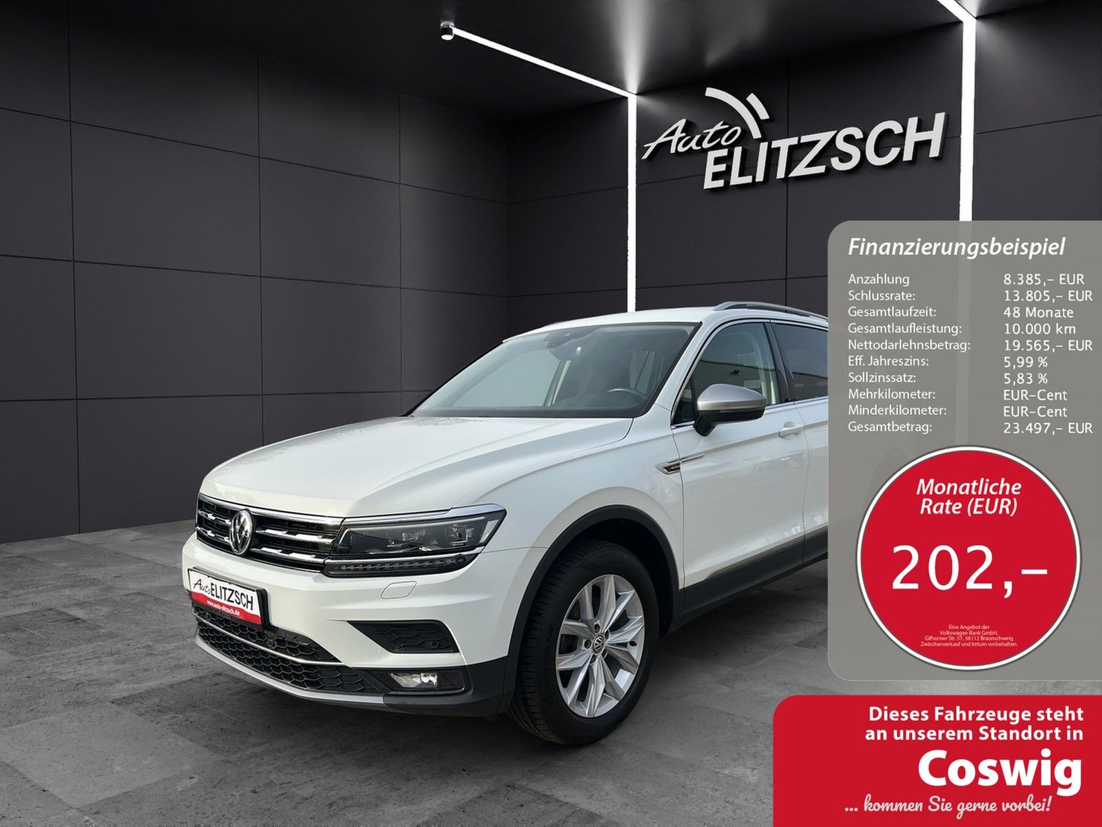 Fahrzeugabbildung Volkswagen Tiguan Allspace Highline 4M TDI DSG LED ACC AHK