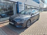 Ford Focus Turnier ST-Line X AHK NAVI LED PANO-SD GJR - Ford Focus mit Hybrid-Antrieb: Grau, Schiebedach, Kombi, mit Klimaanlage