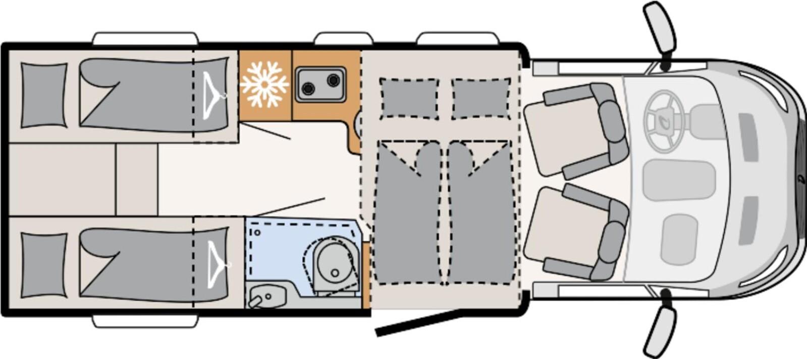 Dethleffs Just Go T 6815 EB Hubbett,Paket One,Nur bei MKK!