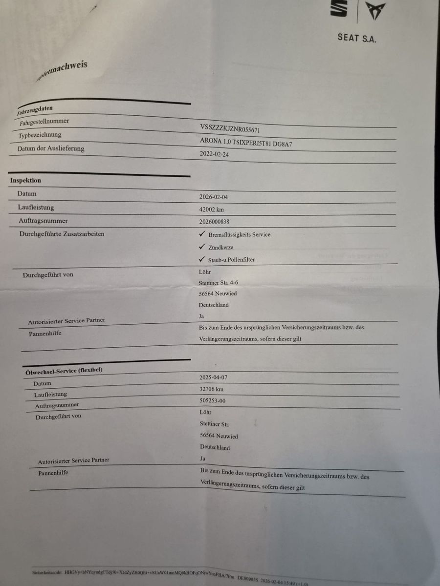 Fahrzeugabbildung SEAT Arona Xperience / KAMERA / CARPLAY/NAVI