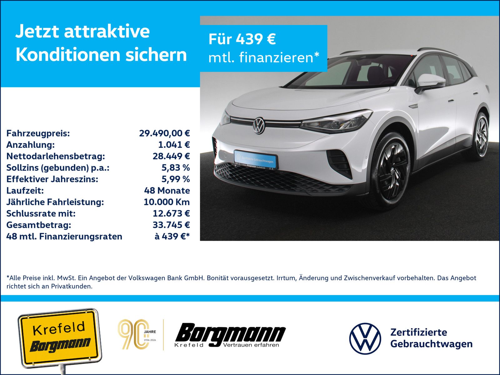 Volkswagen ID.4 Pro Performance mit Infotainment-Paket AHK foto 1