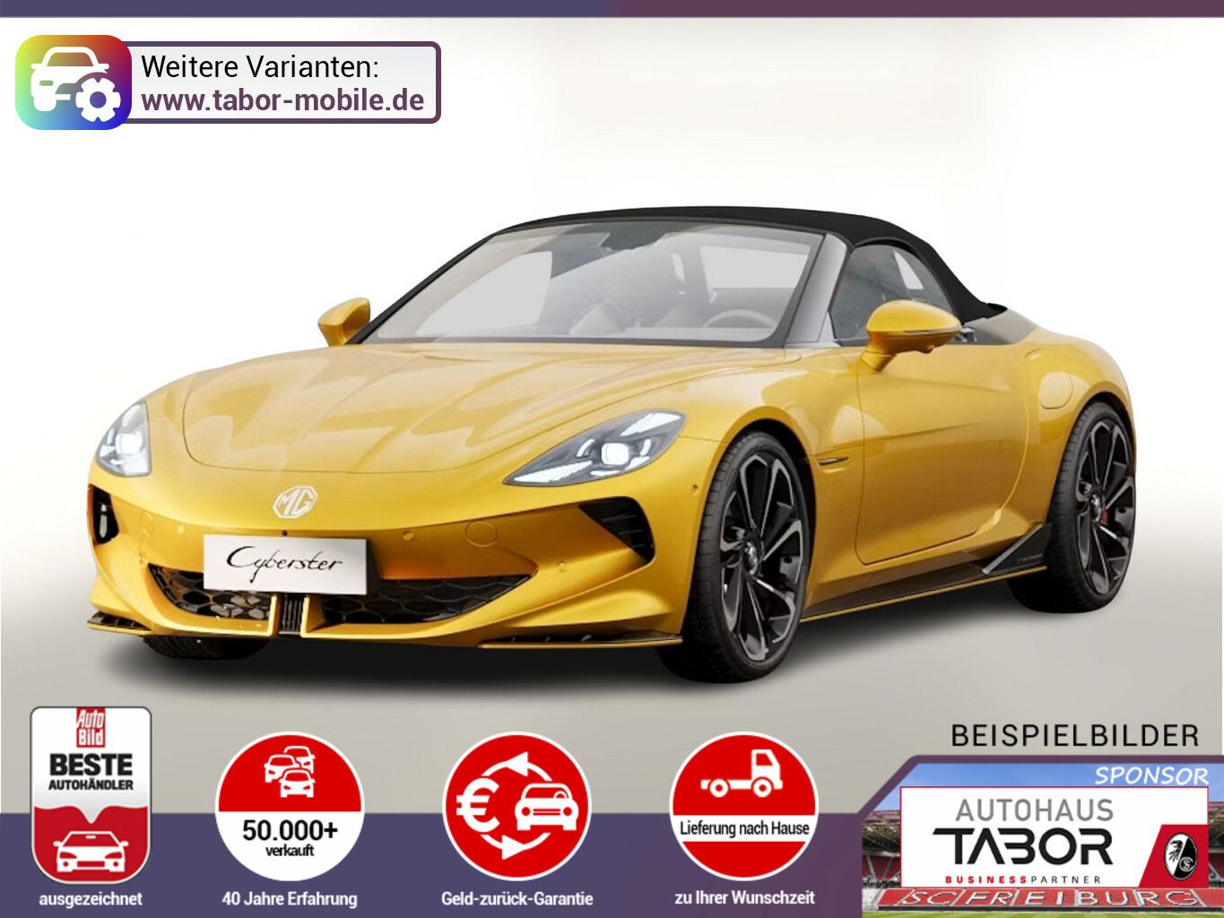 MG Cyberster XPower 77kWh AWD ACC Bose UVP-15%*