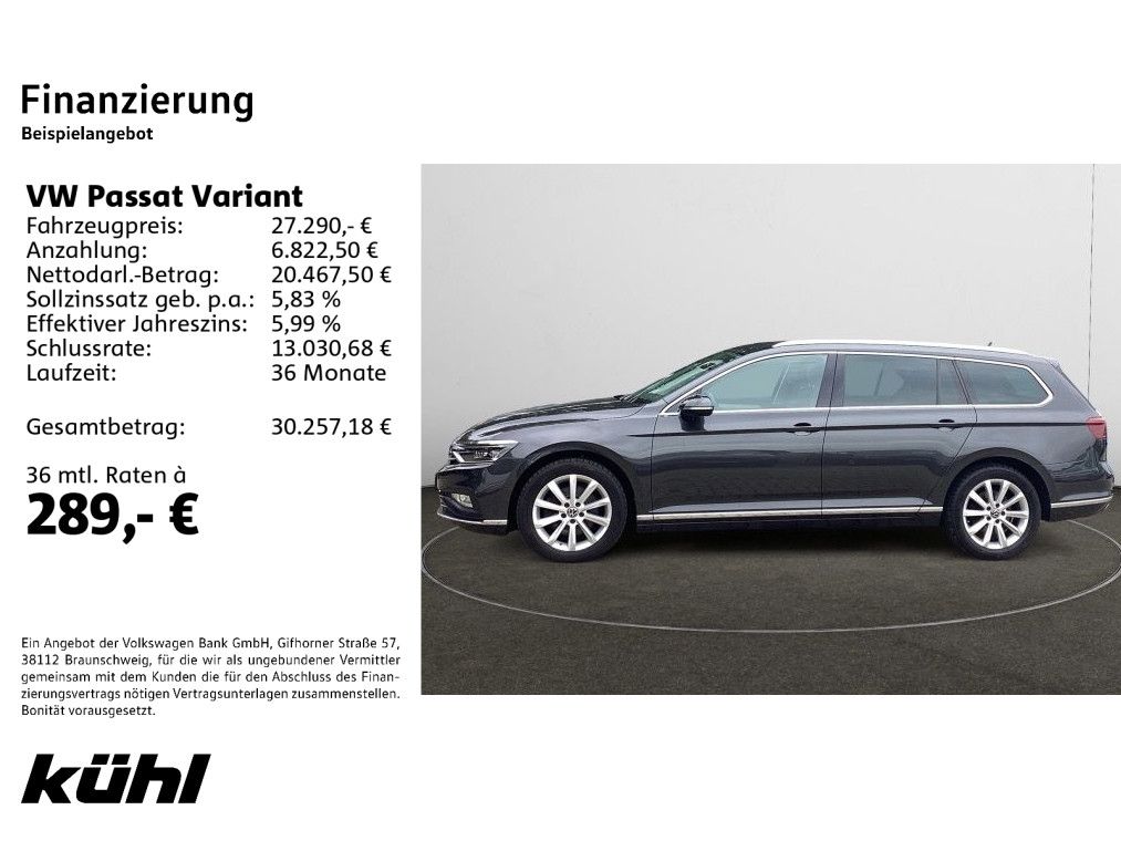 Volkswagen Passat Variant 2.0 TDI DSG Elegance Navi AHK LM1 foto 2