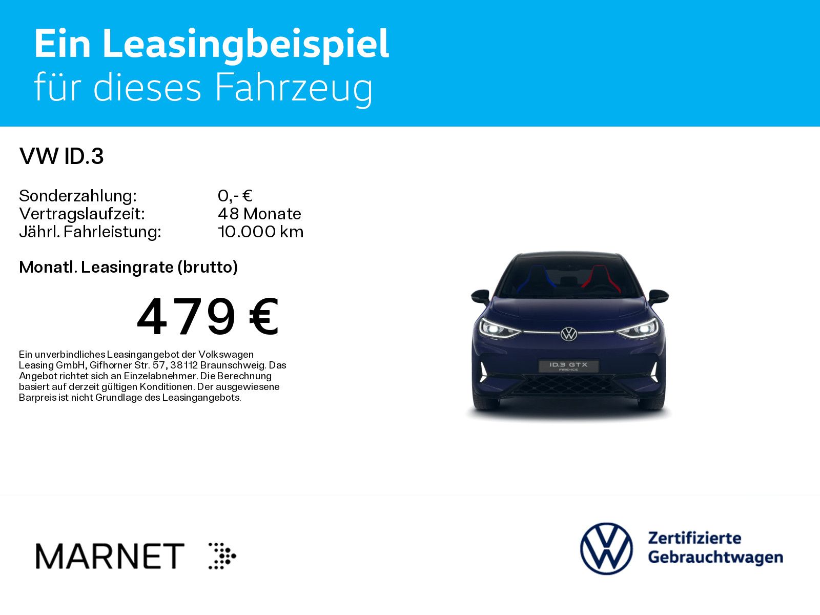 Volkswagen ID.3 GTX Fire & Ice Navi Wärmep. IQ-Light Pano K foto 3