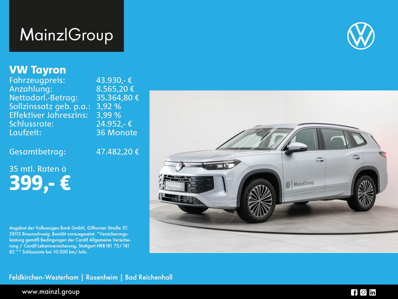 Volkswagen Tayron 2.0 TDI 4M DSG Life 7-S. AHK Matrix 360°