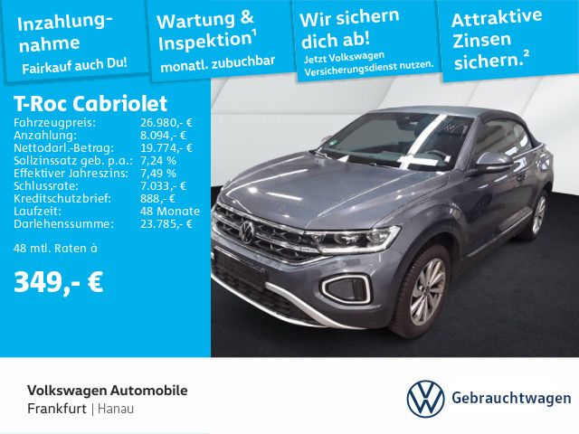 Volkswagen T-Roc Cabriolet 1.0 TSI Navi FrontAssist LEDPlus