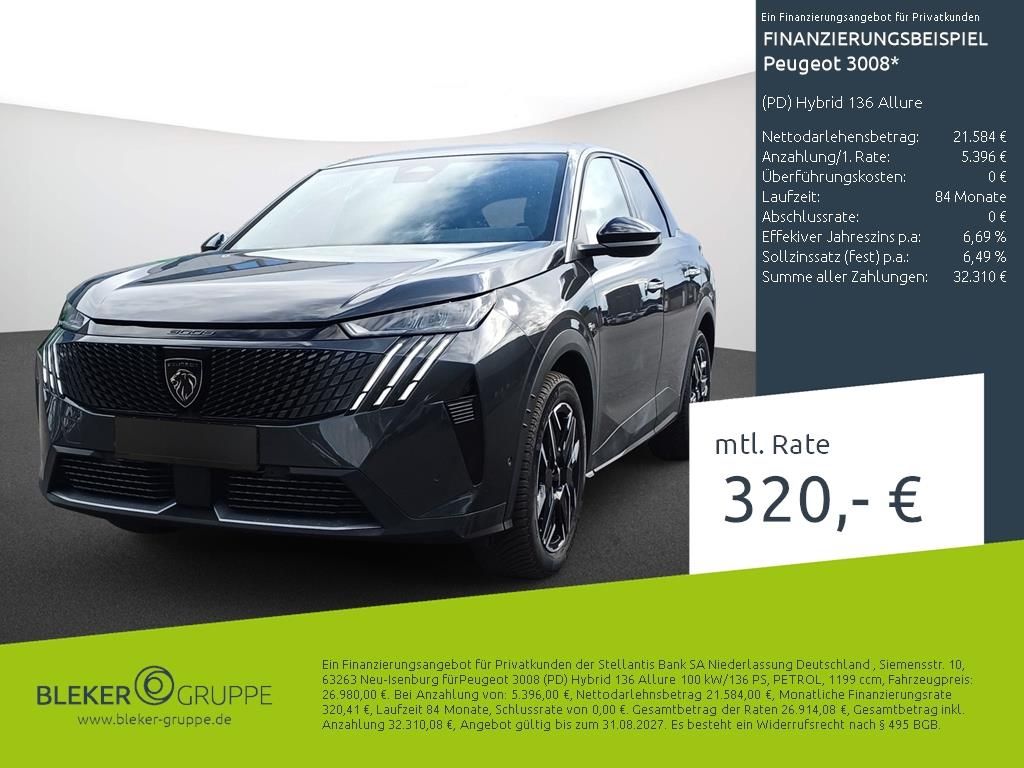 Peugeot 3008 (PD) Hybrid 136 Allure