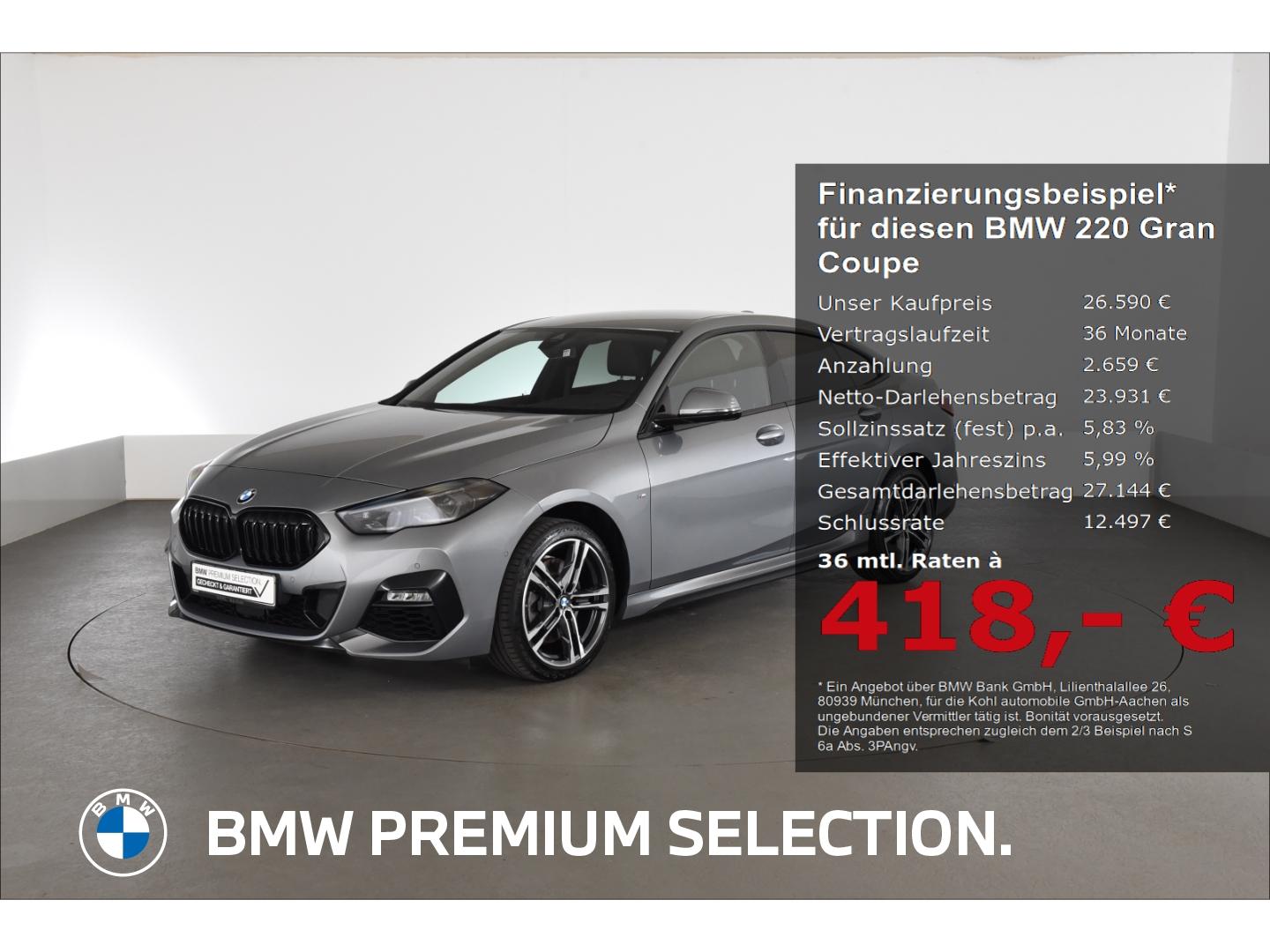 BMW 220 Gran Coupe i M Sport Anhängerkupplung Rückfa