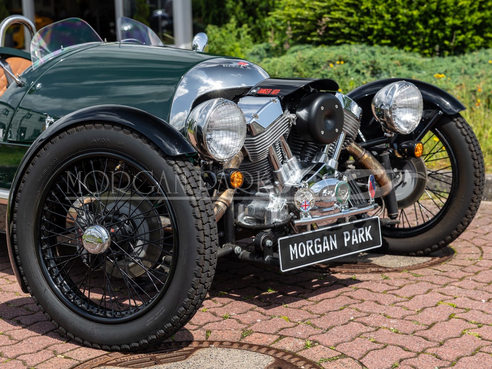 Fahrzeugabbildung Morgan 3 Wheeler *Sport Green / Honey / 110 Years*