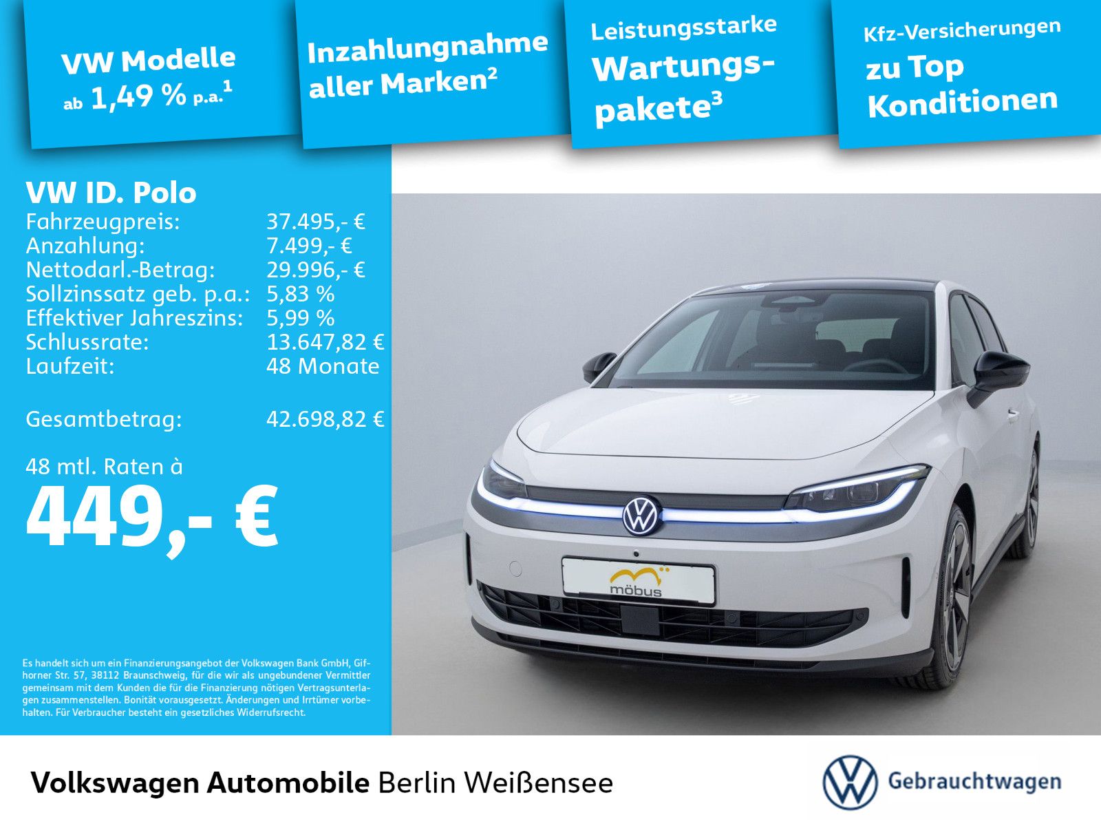 Volkswagen ID.Polo Launch Edition Style*PANO*360°*AHK*ACC*N imagem 2