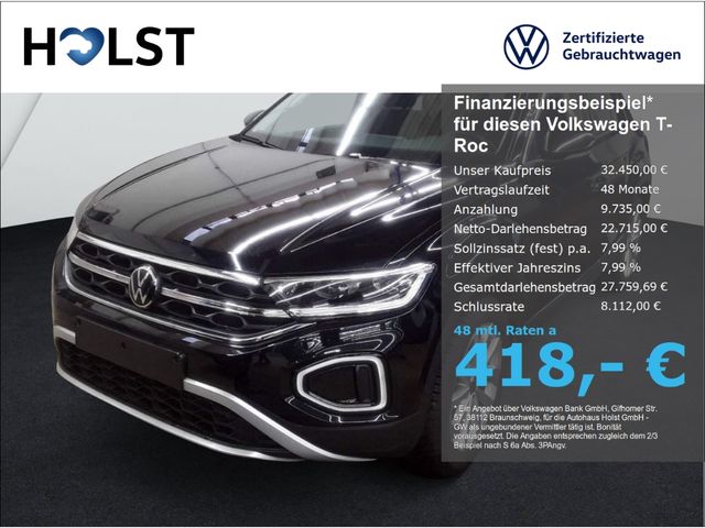 Volkswagen T-Roc 1.5TSI DSG Style AHK NAVI LED ACC Massage 