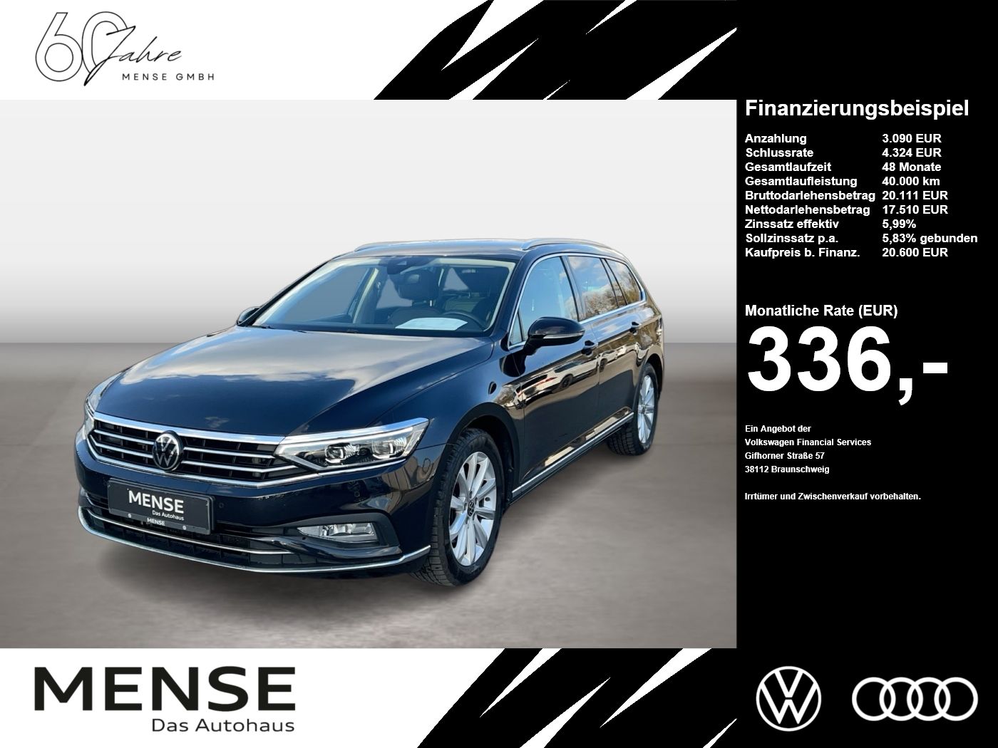 Volkswagen Passat Variant 2.0 TDI DSG Elegance AHK LM