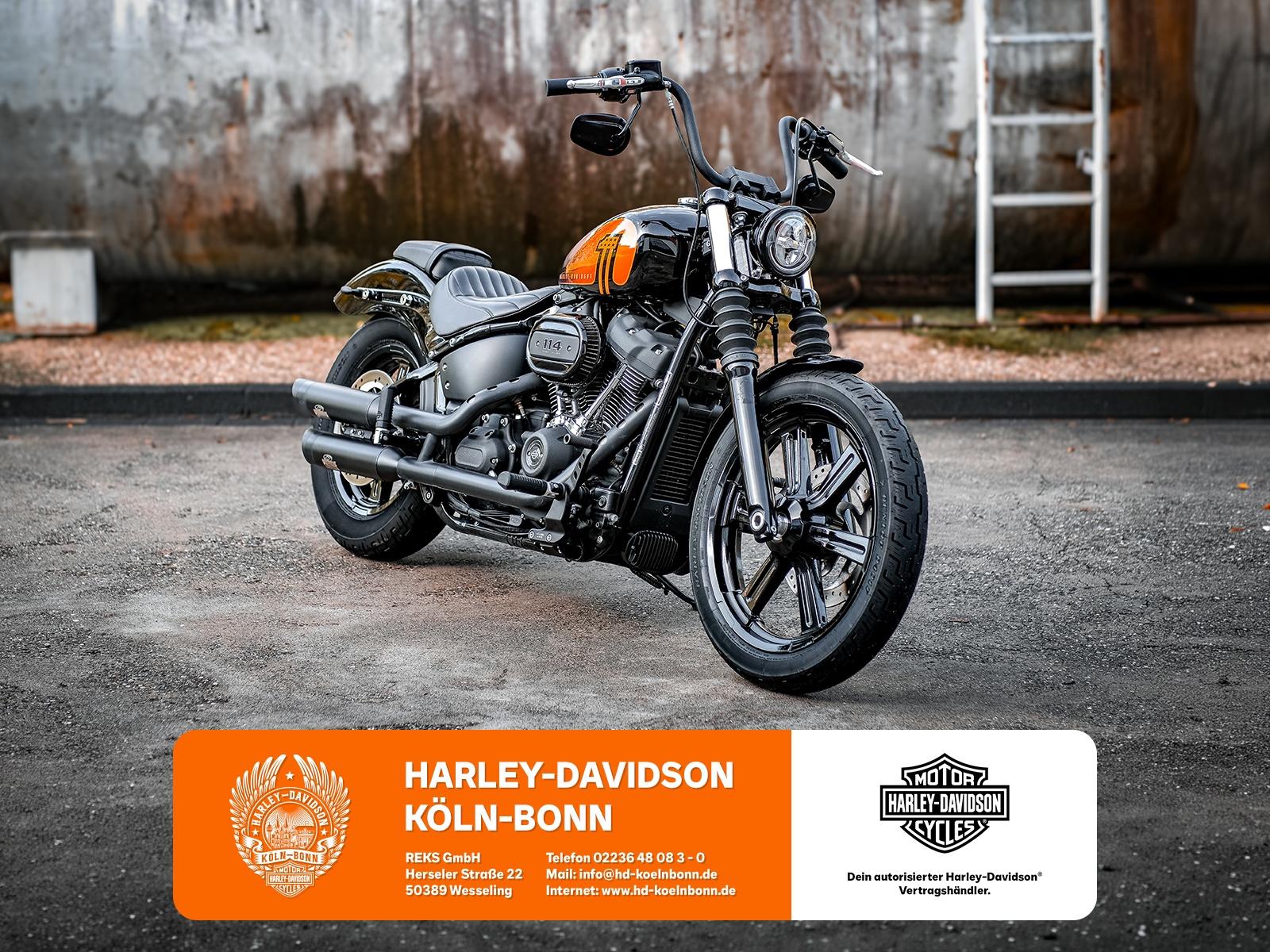 Harley-Davidson FXBBS Street Bob 114 -J&H Klappenauspuff-1. Hand