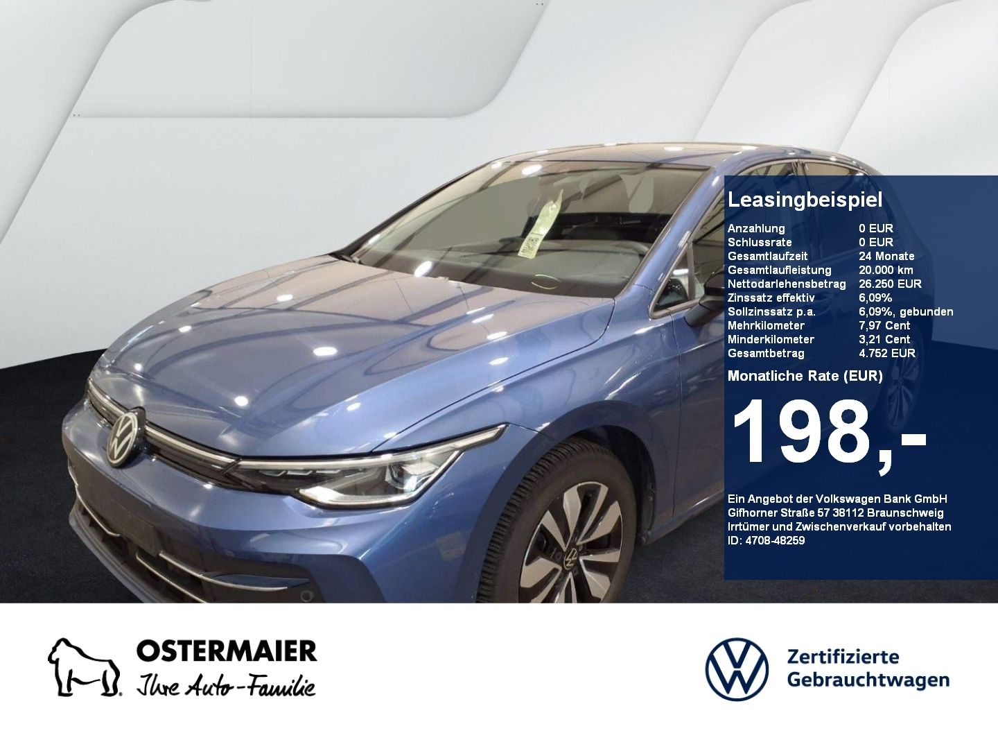 Volkswagen Golf VIII GOAL 2.0TDI 150PS DSG ACC.AHK.KAMERA.N