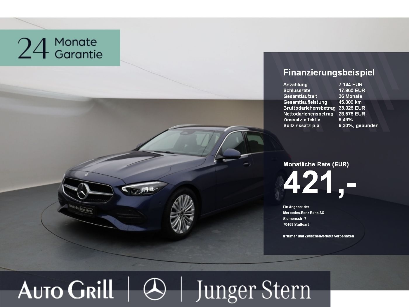MERCEDES-BENZ C 180 T Avantgarde 360 Distronic Lenkradhz totw.