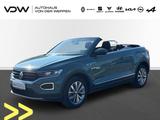 Volkswagen T-Roc Cabriolet Style TSI DSG Navi Rückkamera - mit Benzin-Antrieb: Grün, Scheckheftgepflegt, Cabrio