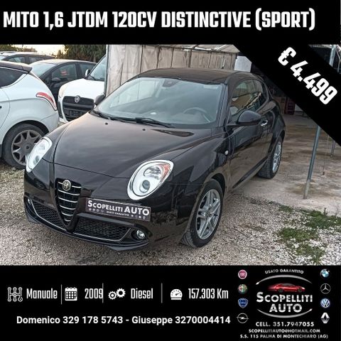 Alfa Romeo MiTo 1.6 JTDm 120cv Sport sensori D.N.A