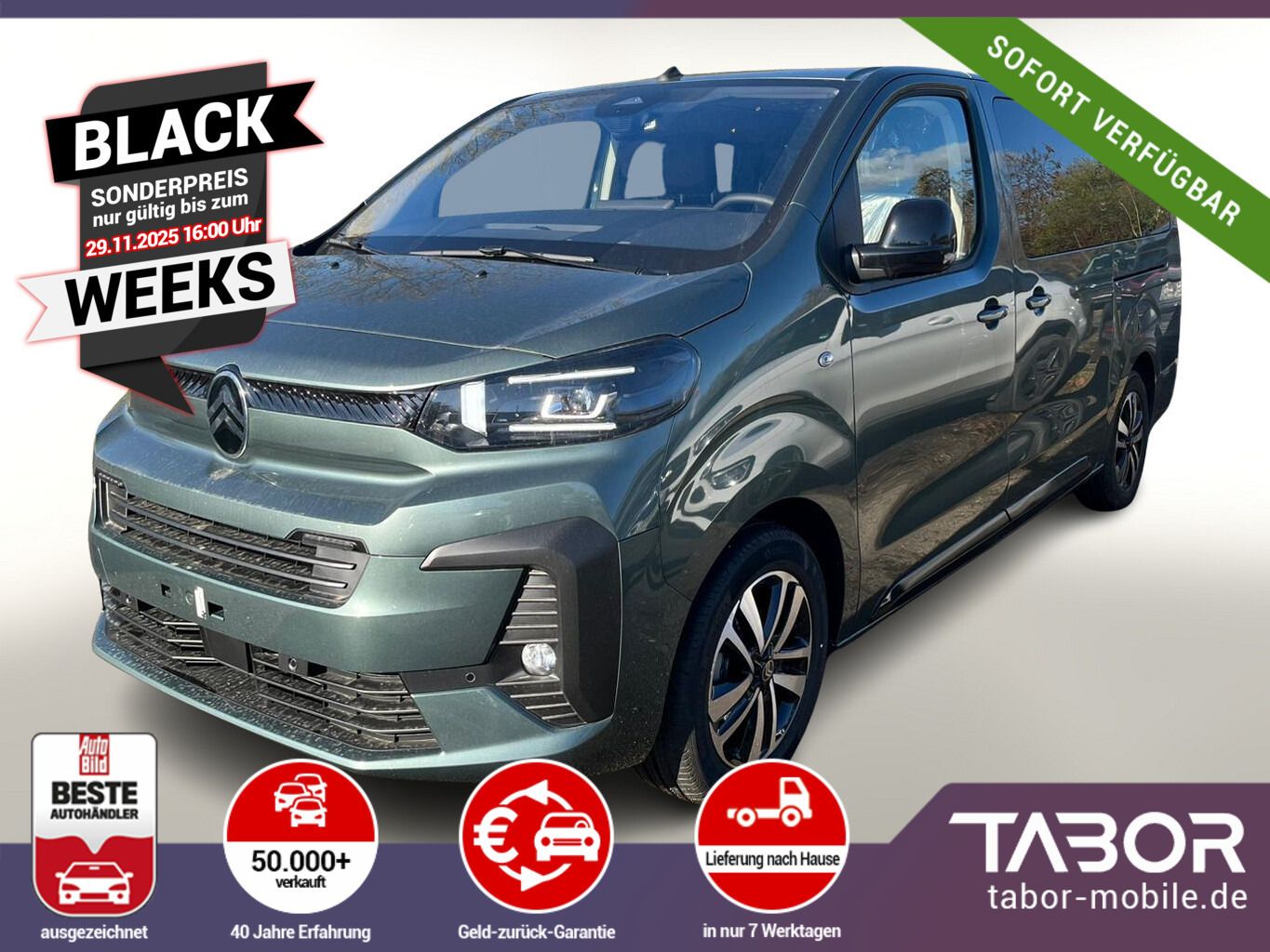 Citroën Spacetourer 180 AT8 Max XL Pano Nav UVP-13%*