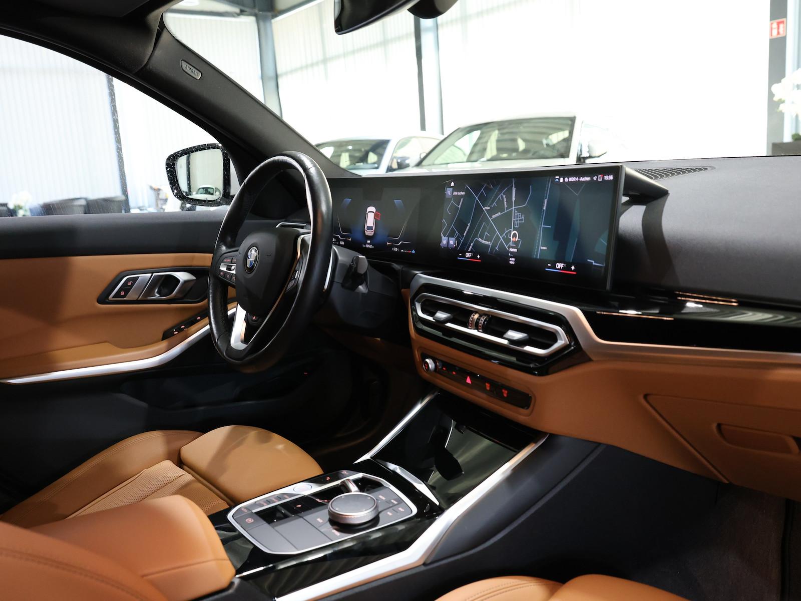 BMW 318d Touring SPORT WHITE & BROWN / CURCED, LED