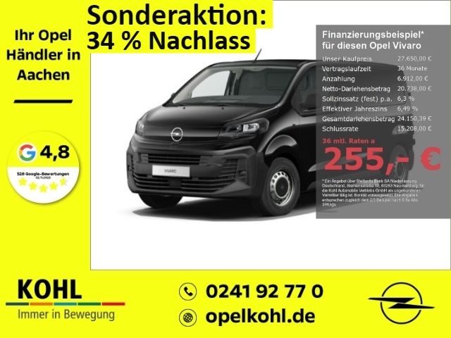 Opel Vivaro Kasten M 1.5 D 120PS Start-Stop Temp PDCv