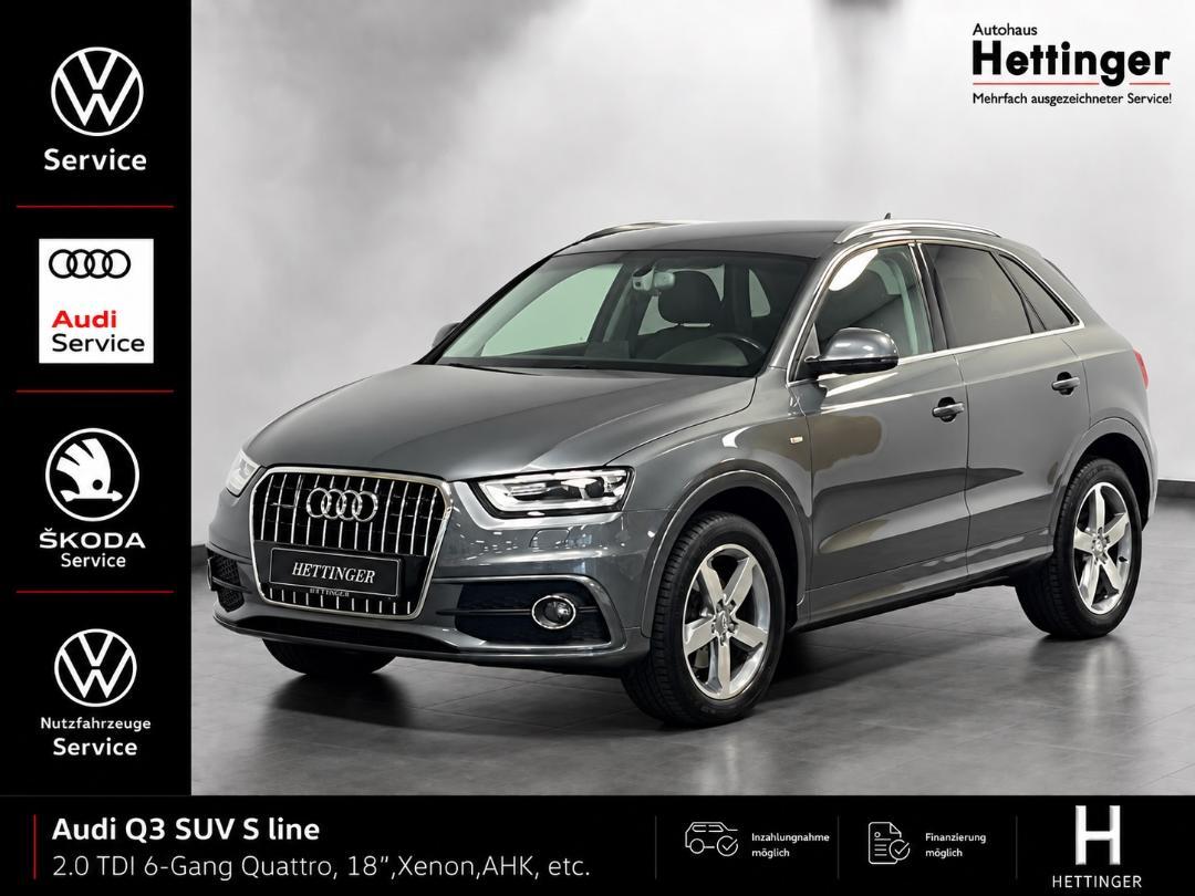 Audi Q3 SUV S line 2.0 TDI 6-Gang Quattro, 18",Xenon,