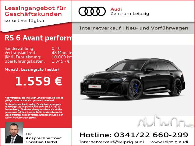 Audi RS 6 Avant performance Vmax305*HuD*StHz*Keramik*