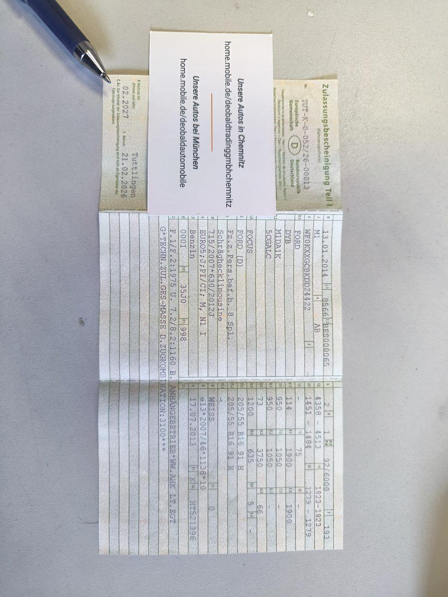 Ford Focus Sync Edition 1.0 EcoBoost Motorschaden