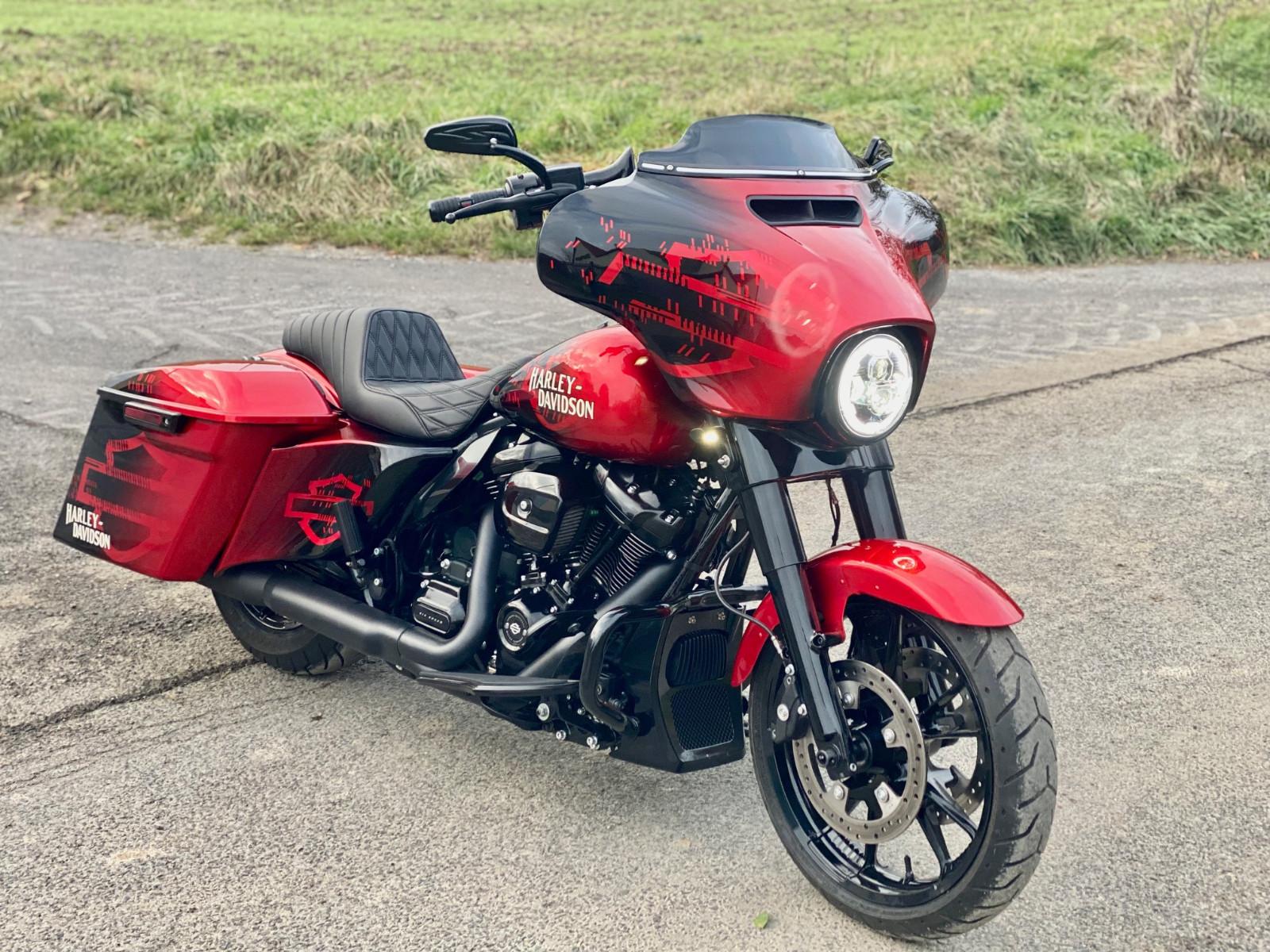 Harley-Davidson Street Glide, Customlack, -Sitz, Ape, Garantie