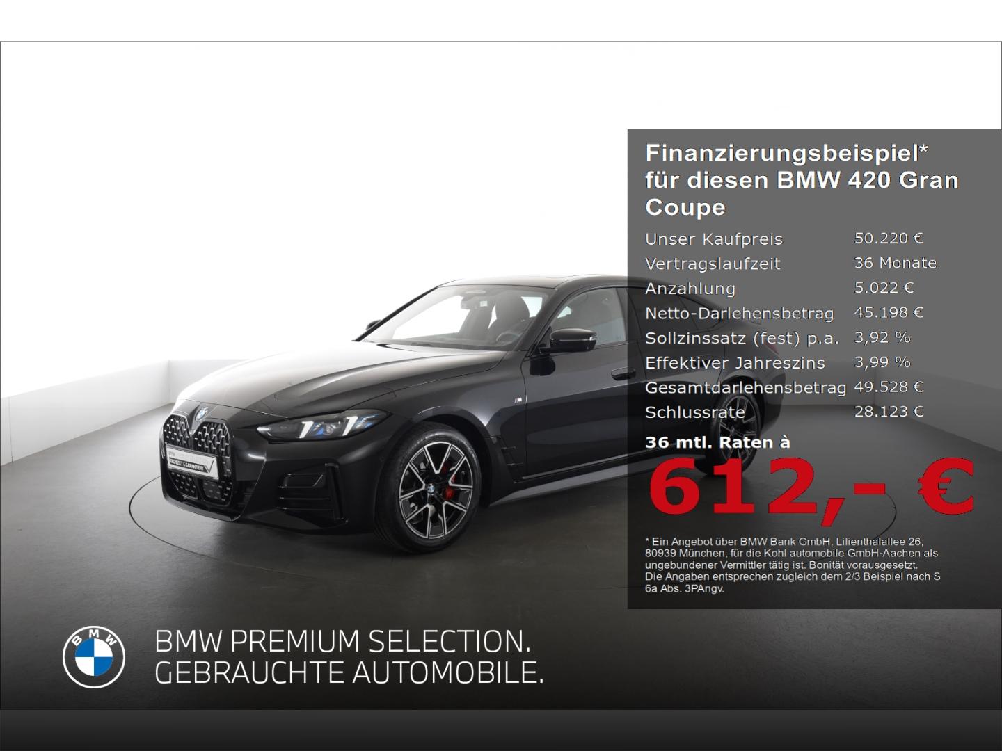 BMW 420 Gran Coupe d xDrive M Sport Pro Anhängerkupp