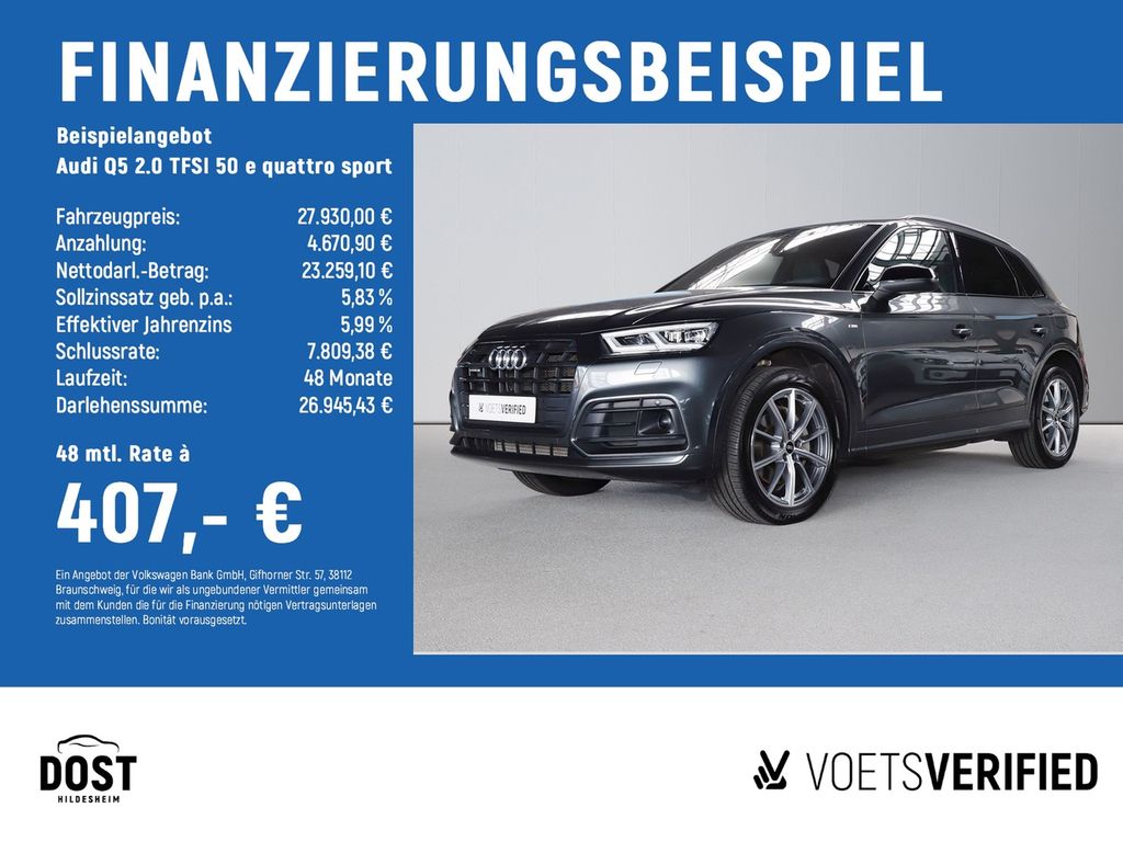 Audi Q5 2.0 TFSI 50 e quattro sport AHK+NAVI+SHZ+PANO