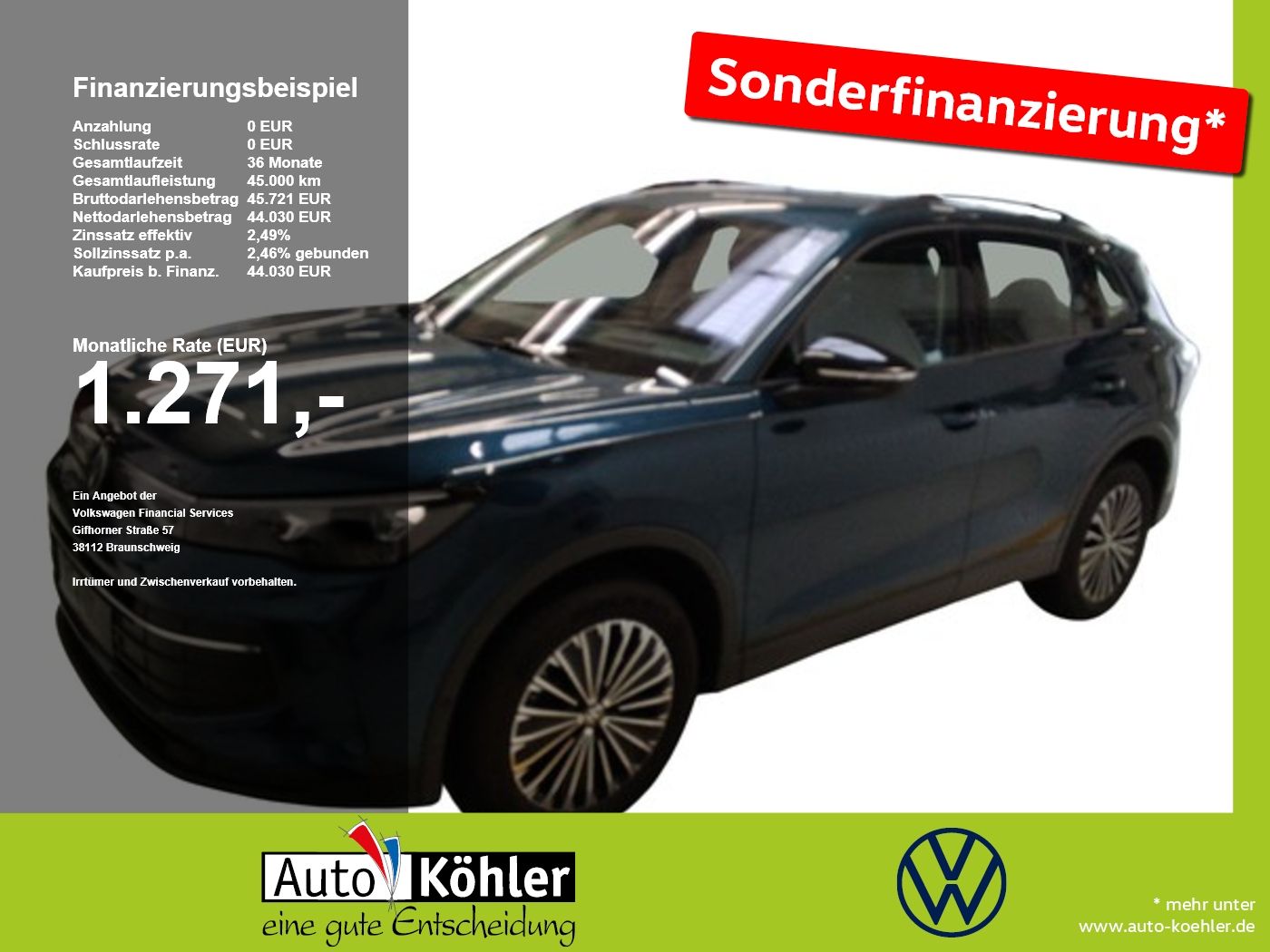 Volkswagen Tiguan GOAL 4Motion TDI DSG CarPlay Kamera StHz