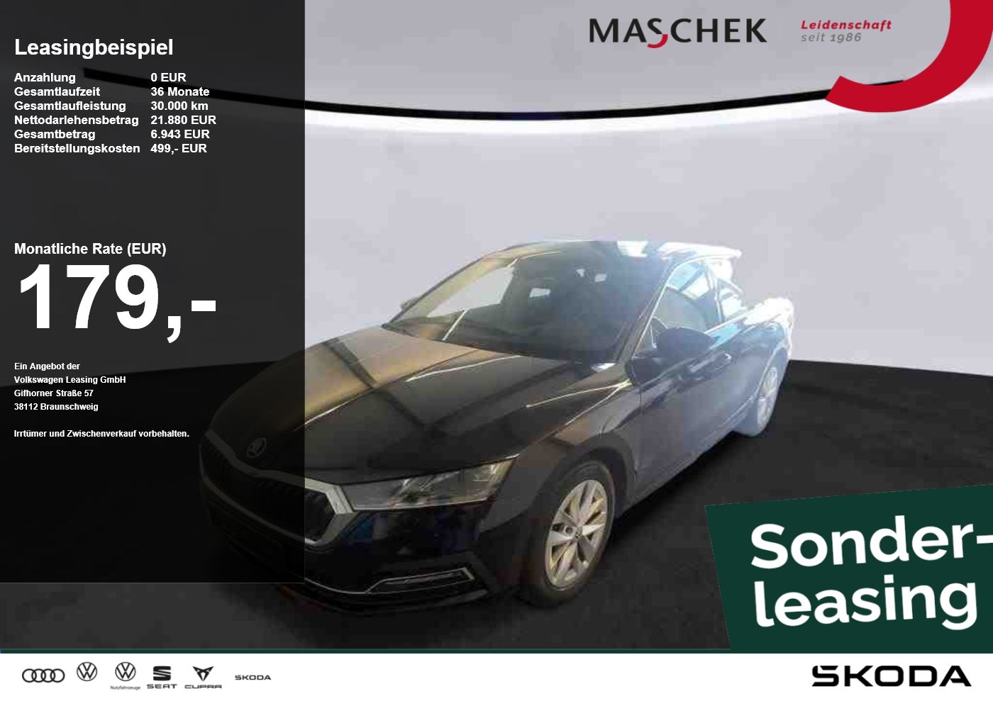 Skoda Octavia Style 2.0 TDI DSG Sonderleasing Matrix H